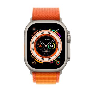 Apple Watch Ultra GPS + Cellular, 49 мм, корпус из титана, ремешок Alpine оранжевого цвета, размер S,M,L